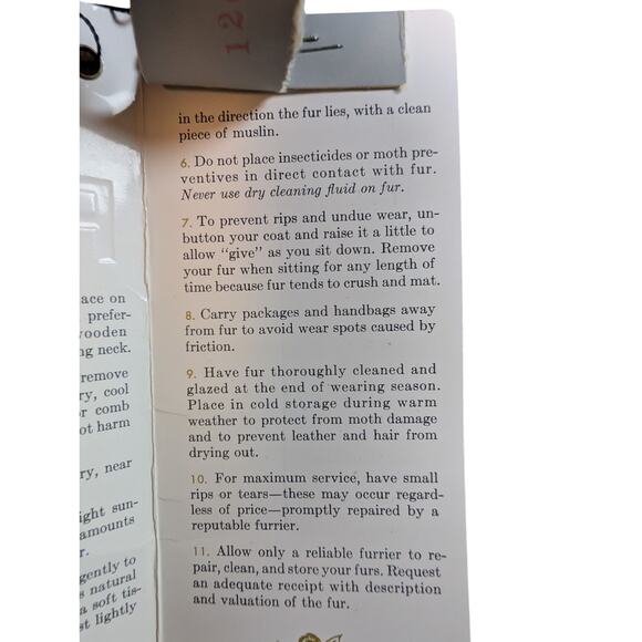 NWT Vintage 1960’s Gorgeous Mink Stole Authentic Sears & Roebuck With Embroidery - Picture 6 of 14